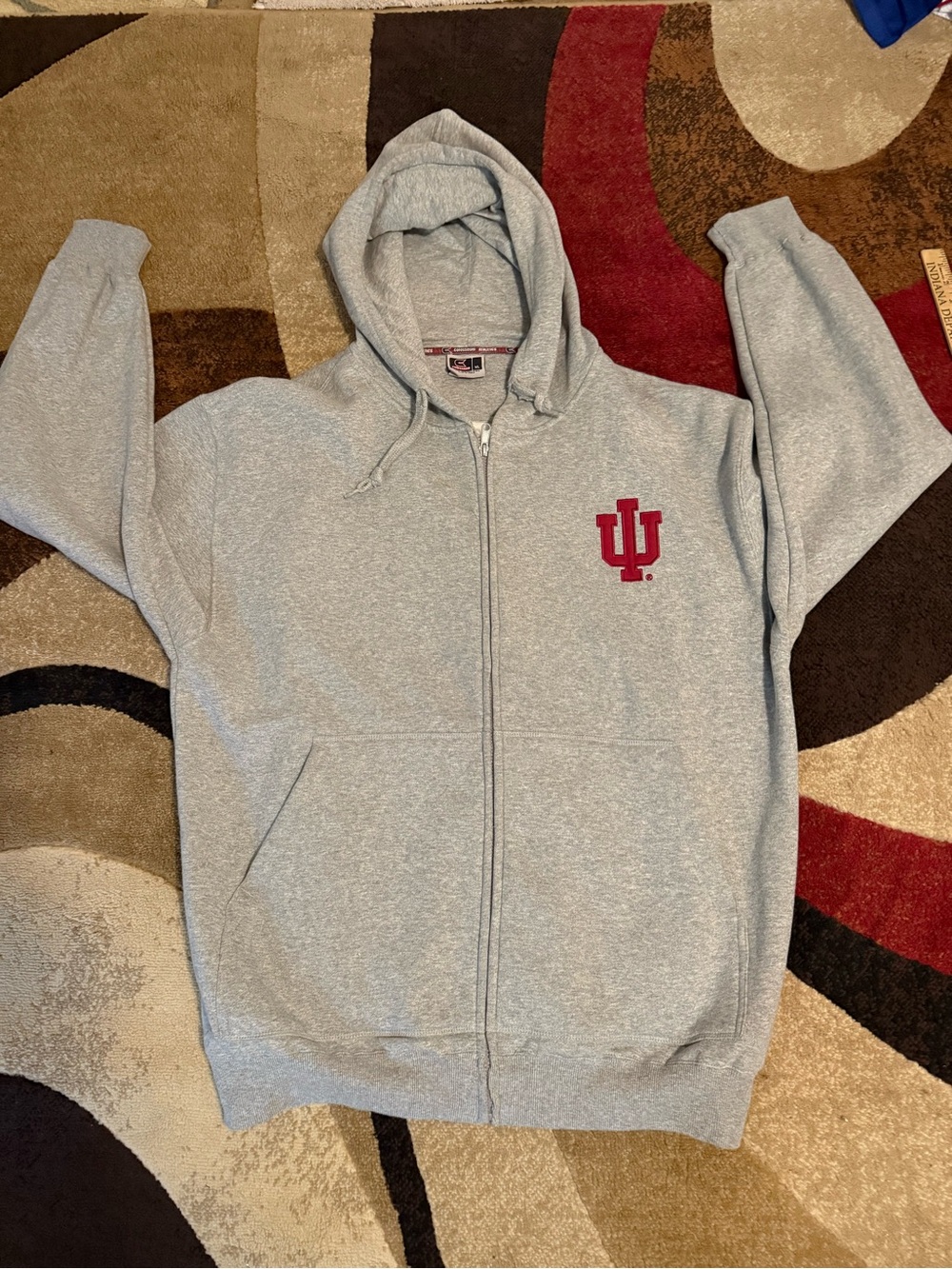 Indiana Hoosiers full zip hoodie, Indiana football size XL